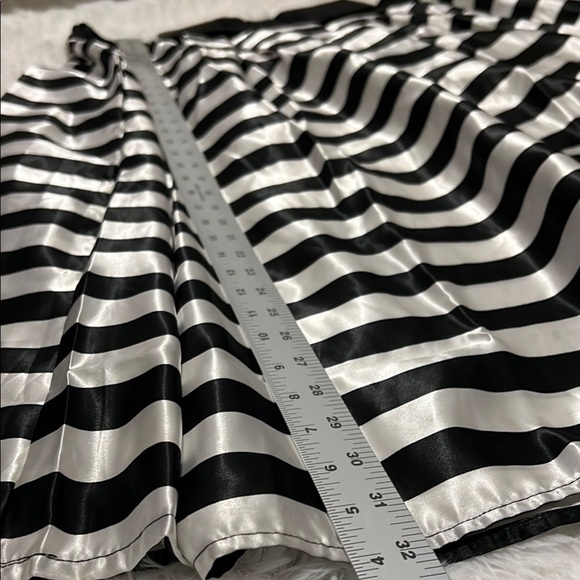 Black and White Striped Skirt - Picture 7 of 7